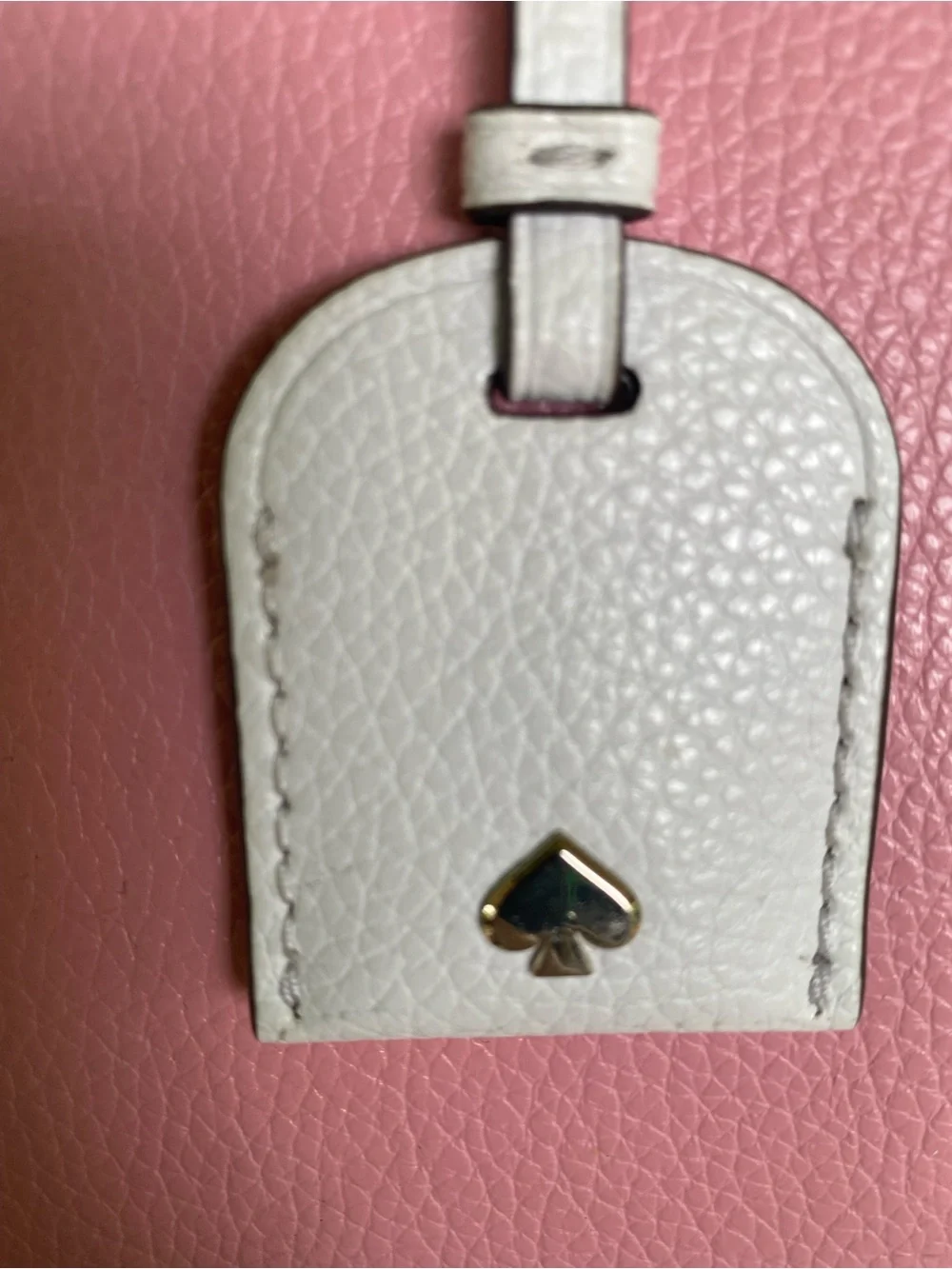 kate spade pink and white leather crossbody bag
